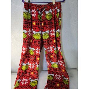 The Grinch Pajama Pants Mens Medium Christmas Fleece Dr Seuss Lounge Sleepwear